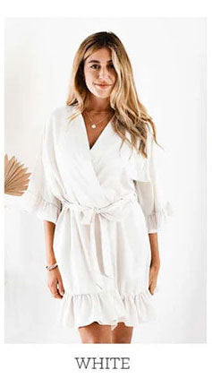 Bridal Robes - Lace Ruffled Kimono