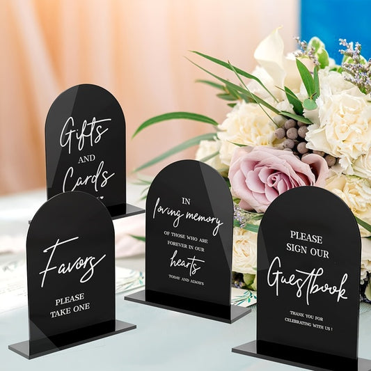 Arch Table Signs - Preprinted