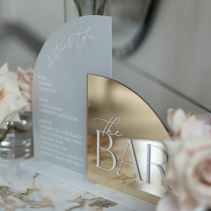 Table Sign - Split Gold Bar