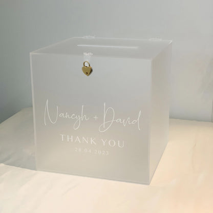 Card Box Frosted Personalised