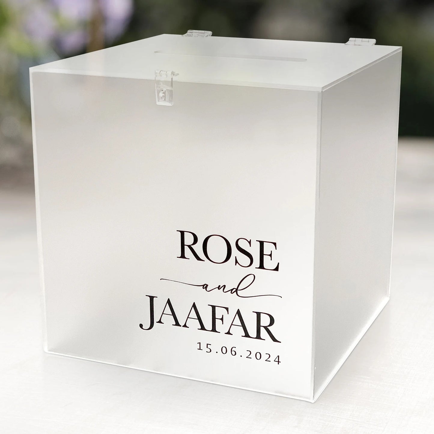 Card Box Frosted Personalised