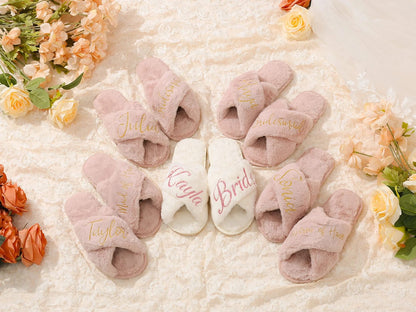 Bridal Fluffy Slippers